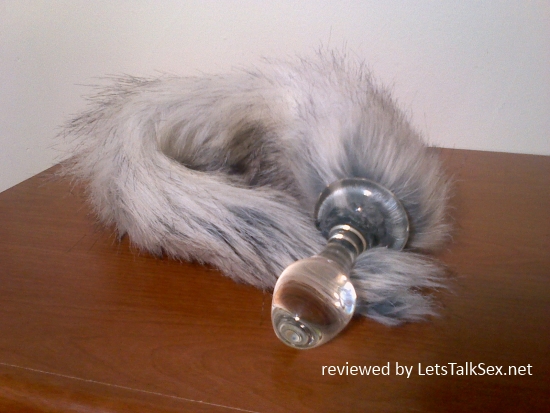 Crystal Minx Faux Tail on the table