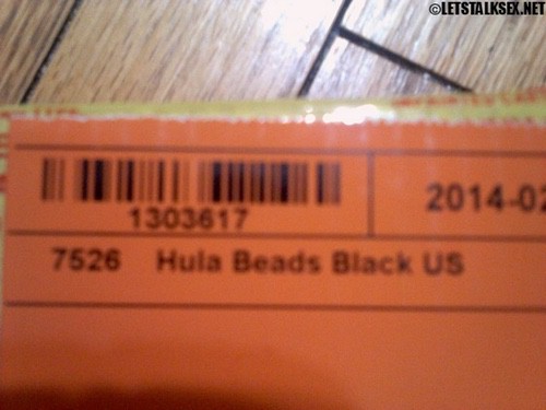 hula beads named on inner box