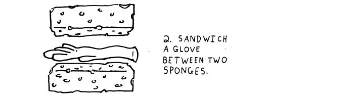 step-2-sandwich-a-glove-between-two-sponges