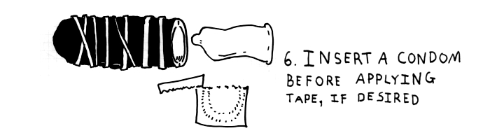 step-6-insert-a-condom-before-applying-tape-if-desired