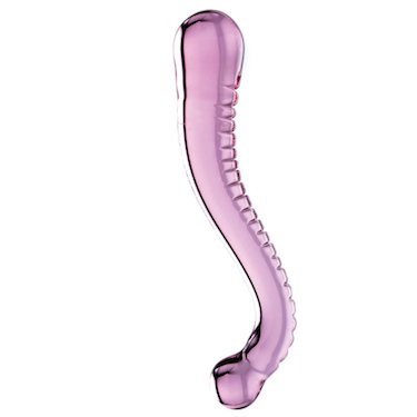 g spot curved glass dildo