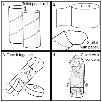 bonus-toilet paper method step 1