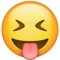 tongue out emoji
