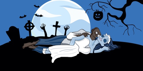 zombie halloween fun position