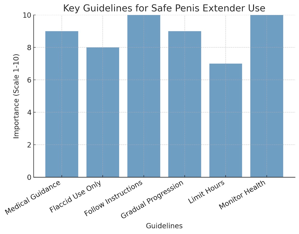 key guidelines safe penis extender use